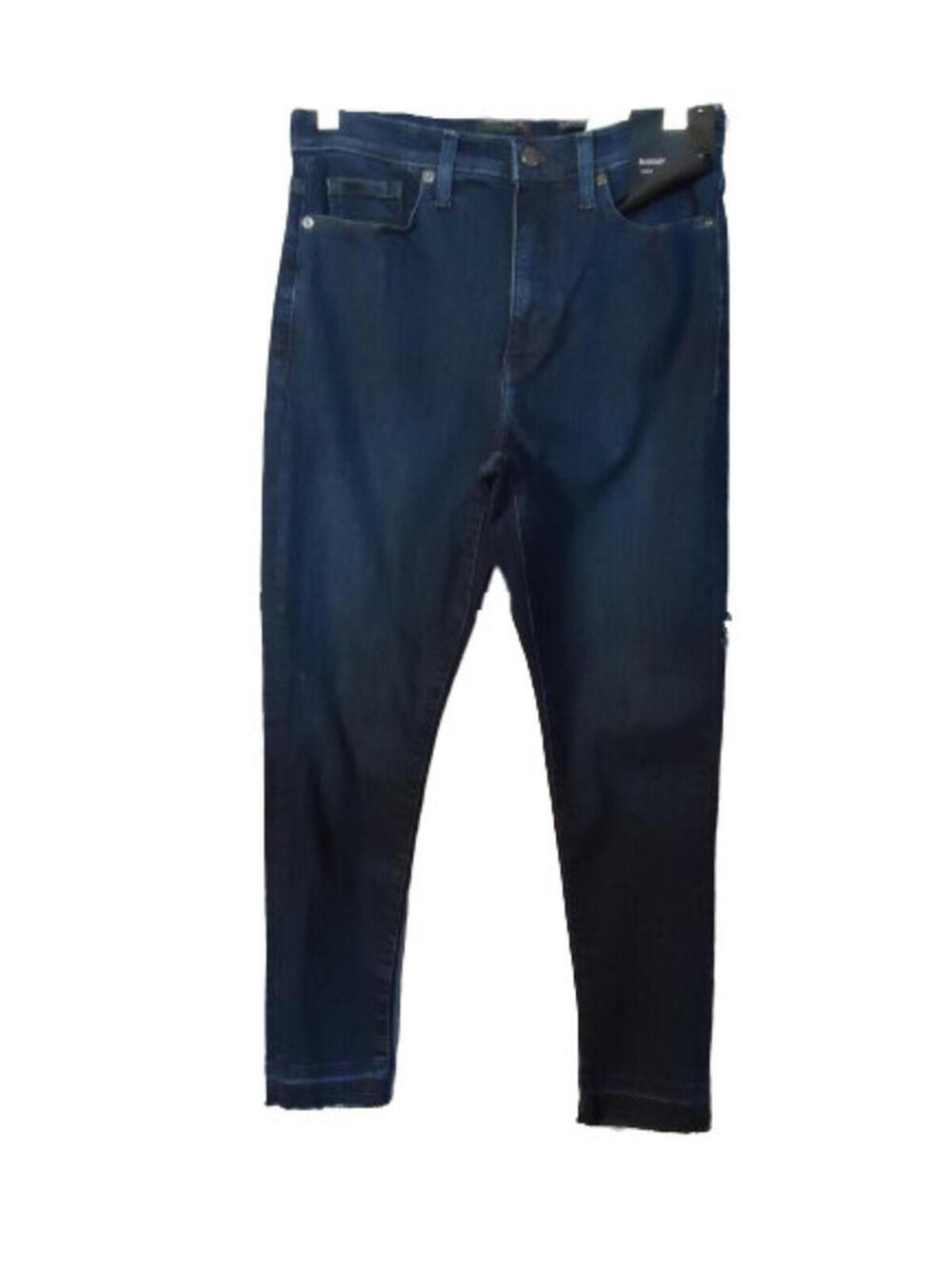 Banana Republic Factory High Rise Skinny Ankle Jeans Dark Wash Raw Hem 29s
